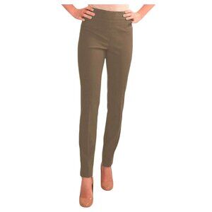 Renuar Cigarette Pull On Pant, Chive, NWT